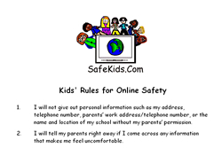 Safe Kids &ndash; Internet Safety Rules